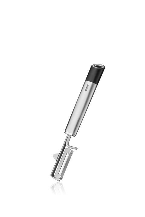 GEFU Sparschäler PRIMELINE in Farbe schwarz/silber, Küchenwerkzeug, Schäler, Kartoffelschäler, Edelstahl, Schwarz