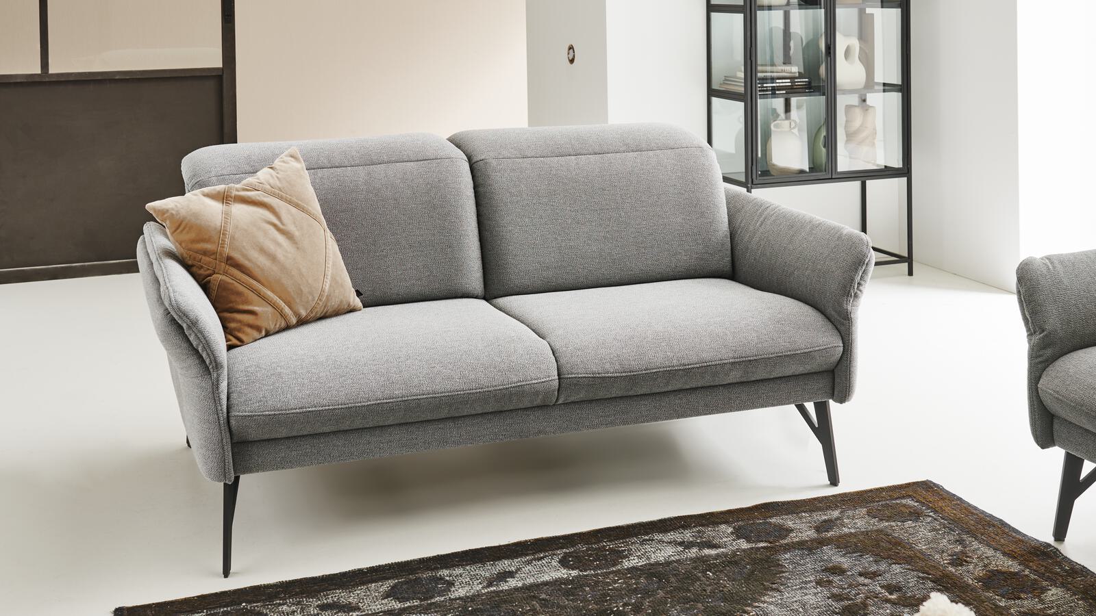Himolla Sofa 2,5-sitzig 1385 ca. 183cm in Stoff Fashion gletscher