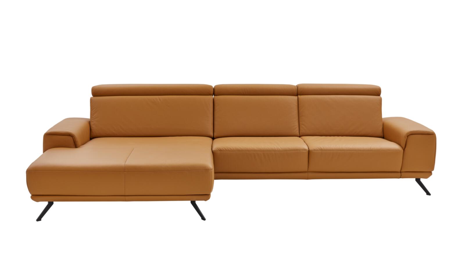 Modulmaster Polstergruppe MM-PN1167 ca. 335x188cm in Leder Torro kurkuma, Sofa, L-Form, Sofalandschaft, Lederoptik, Brückenarmlehne
