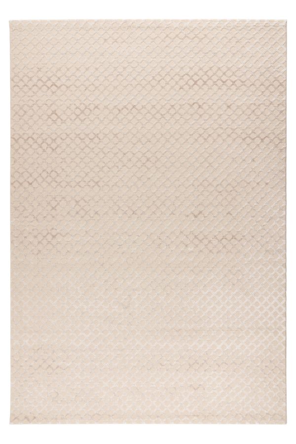 Webteppich CALAIS ca. 160x230cm in Farbe beige, Teppich, Wandelteppich?, Beige, muster, Textur