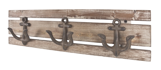Garderobenleiste in Holzfarben Haku Möbel Garderobenleiste in vintage,BHT ca.50x14x7cm