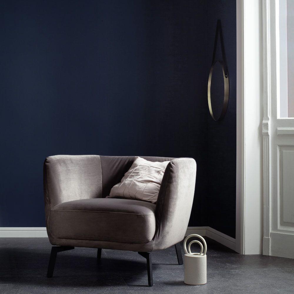 SCHÖNER WOHNEN-Kollektion Sessel Pearl in Stoff Velvet stone