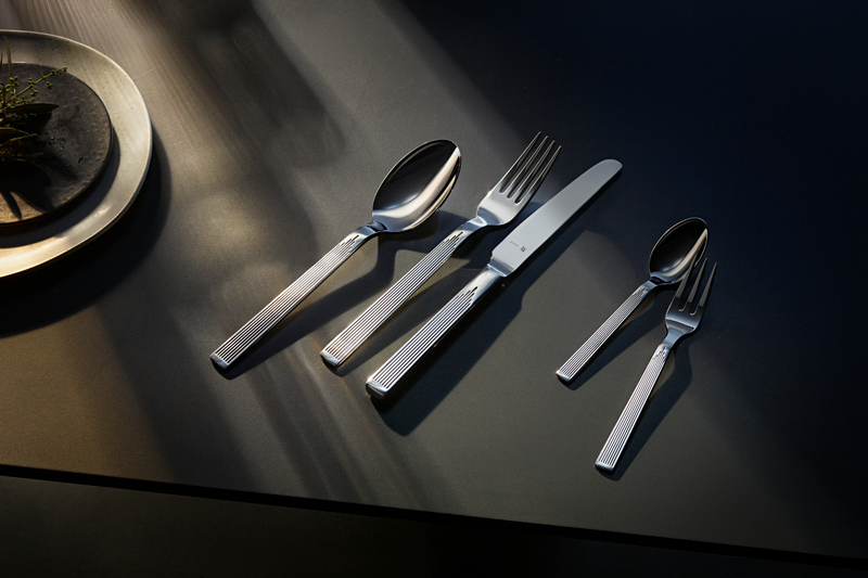 WMF Art Deco Besteck-Set, 30-teilig in poliertem Edelstahl