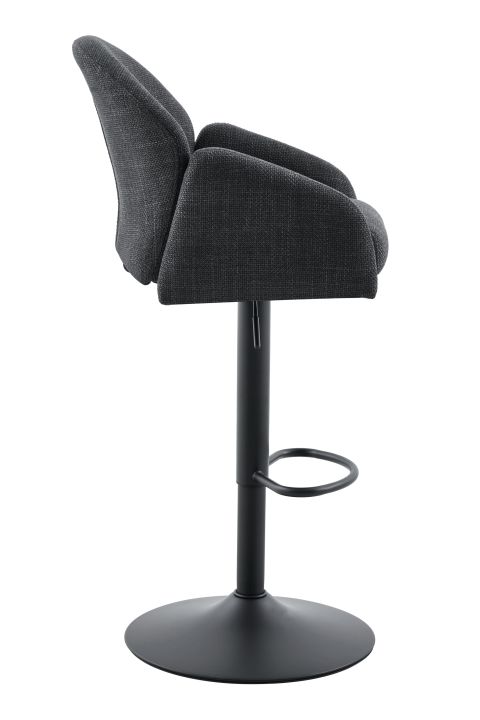 Hela Barhocker HOLLY H ca. B53 H96 T57 cm in Stoff WS anthrazit 28/03, Sessel, Barhocker, Stuhl, Garnitur, Bezug