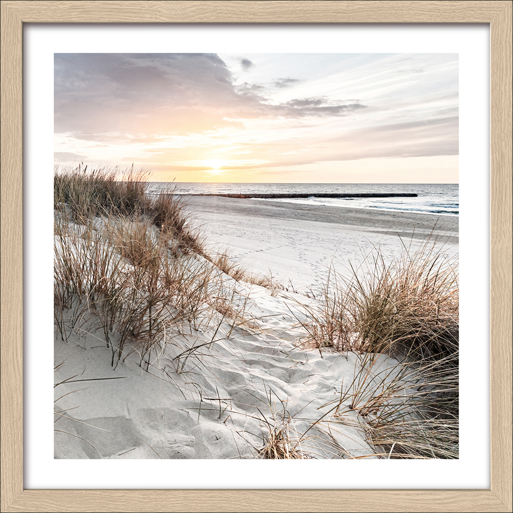 PRO ART Framed-Art Slim Scandic 33x33cm Nordic Beach Atmosphere VII