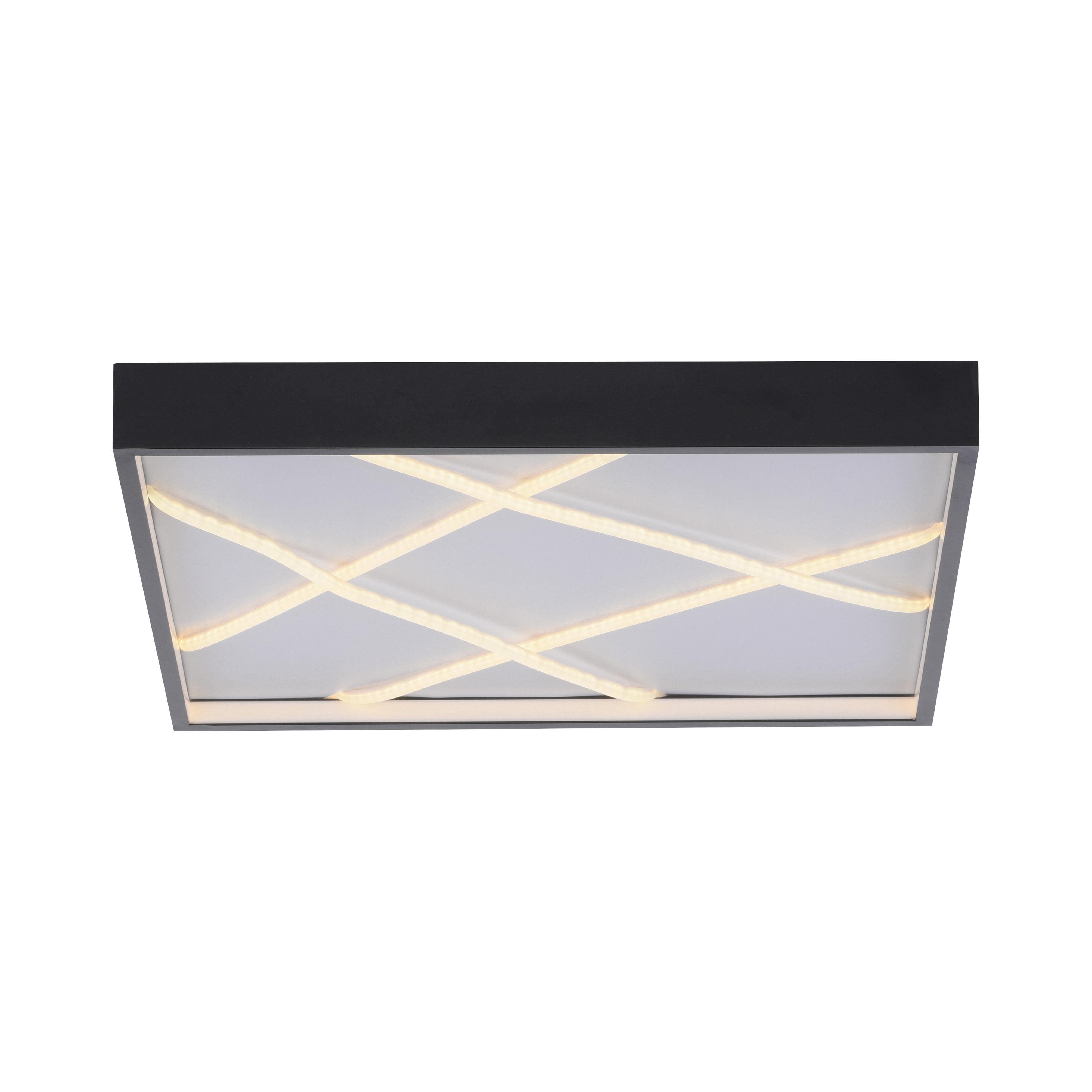 LED-Deckenleuchte MIKADO 1-flammig in Farbe schwarz, deckenleuchte, LED, geometrisch, panellicht, helligkeit