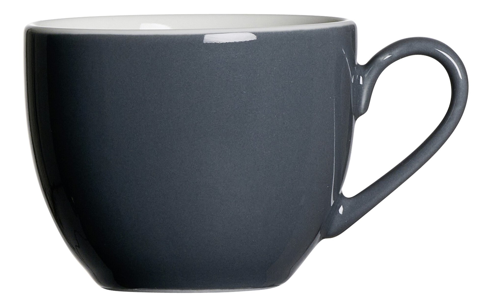 Ritzenhoff & Breker Espresso-Obertasse 80ml DOPPIO aus Porzellan anthrazit