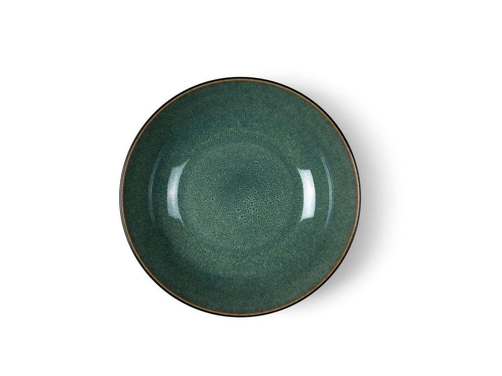 BITZ Salatschüssel 24 cm in Farbe schwarz/grün