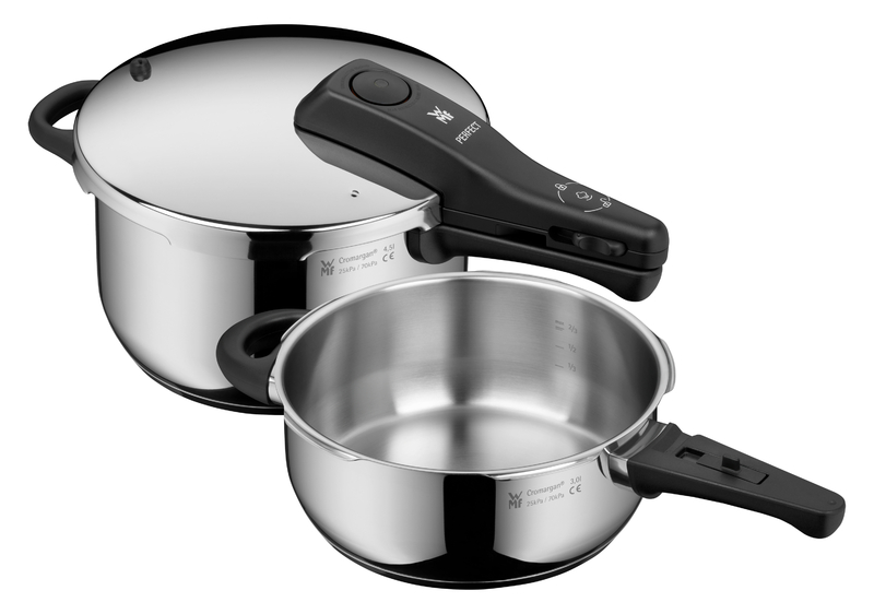 WMF Perfect Schnelltopf 4,5 l + 3,0 in Edelstahl