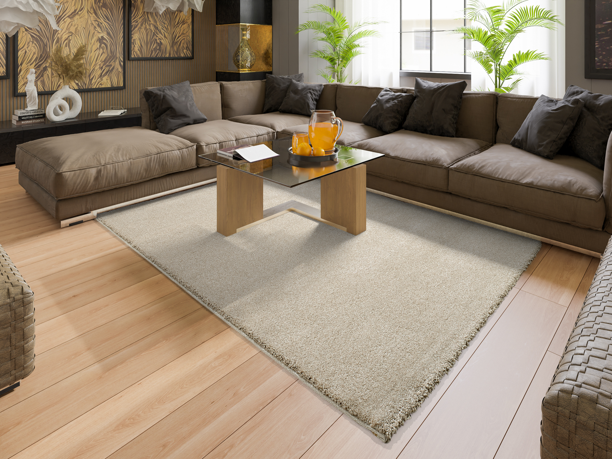 OCI Uni-Teppich ca. 80x150cm in Farbe beige