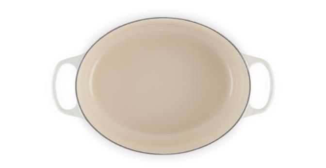 Le Creuset Bräter Sig 31cm in Farbe Meringue, auflaufpfanne, backform, keramik, beige, ovale pfanne