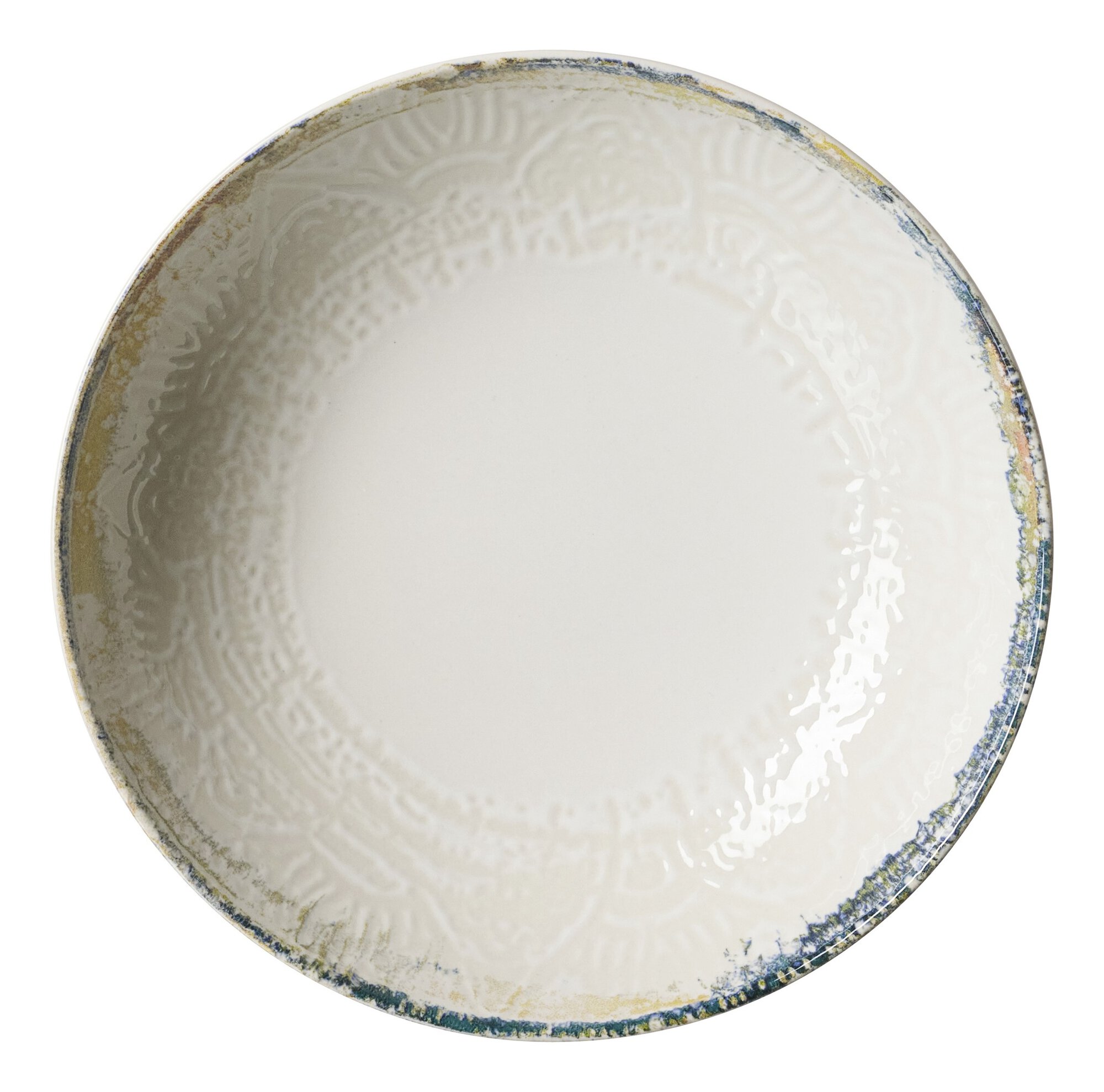 Ritzenhoff & Breker Suppenteller ALFONSO 21cm aus Steinzeug beigeöbunt Ritzenhoff & Breker Suppenteller ALFONSO 21cm aus Steinzeug beigeöbunt, Porzellan, Töpferei, Mahlzeit, Teller, Untertasse