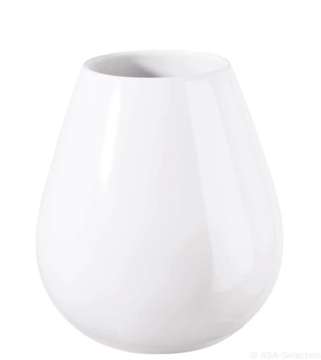 ASA Selection Vase Ease in Farbe weiß glänzend