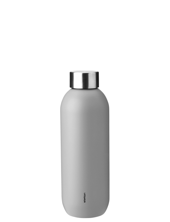 Stelton Isolierflasche Keep Cool 0,6 Liter in Farbe light grey