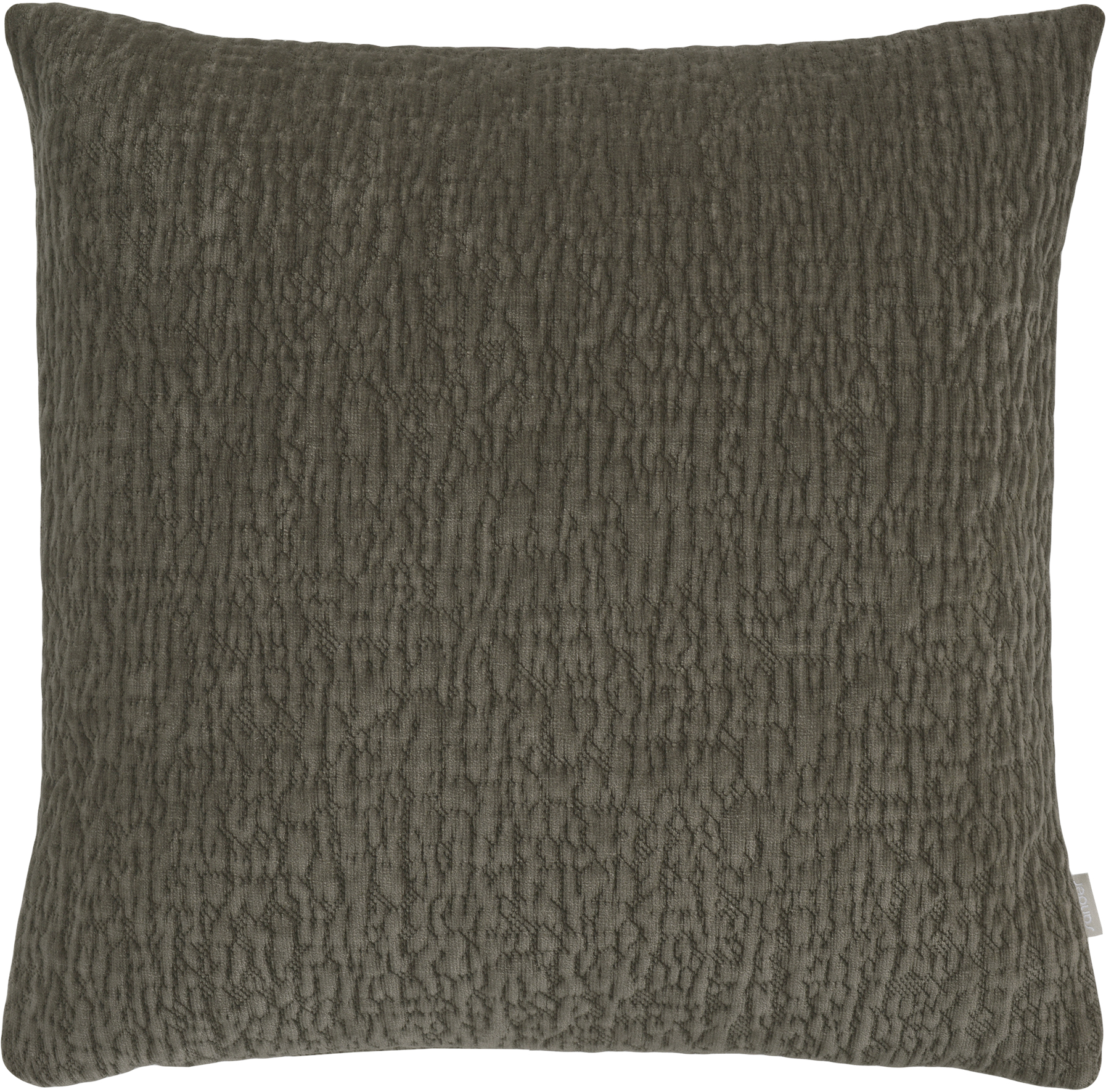 Sander Kissenhülle PICCADILLY ca. 50x50cm in Farbe dk.taupe, Kissen, Kissenbezug, Kissenbezug Textur, Grau, Kissenhülle