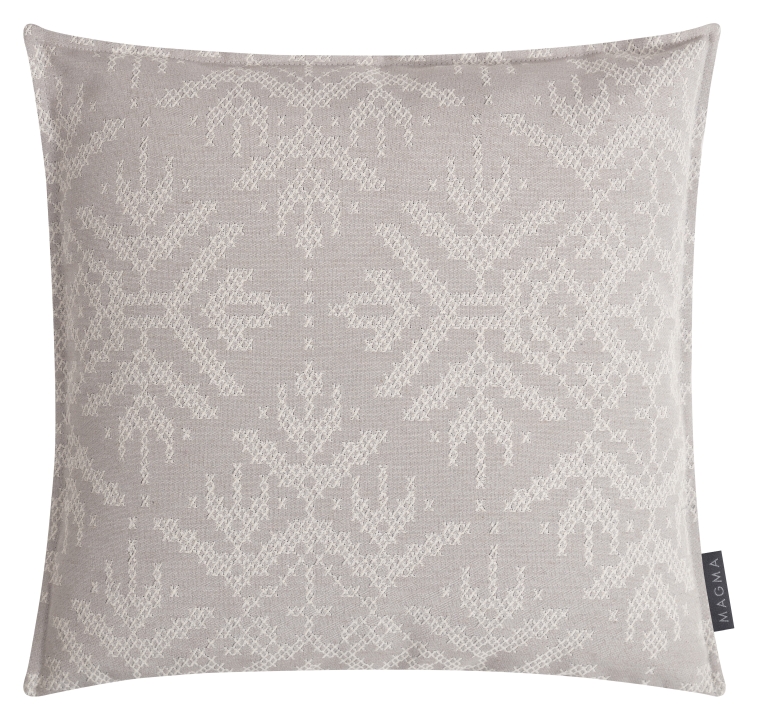 Magma Heimtex Kissenhülle SNOWFLAKE ca. 40x40cm in Farbe beige Magma Heimtex Kissenhülle SNOWFLAKE ca. 40x40cm in Farbe beige, Kissenbezug, Kissen, Spitze, Muster, Stoff