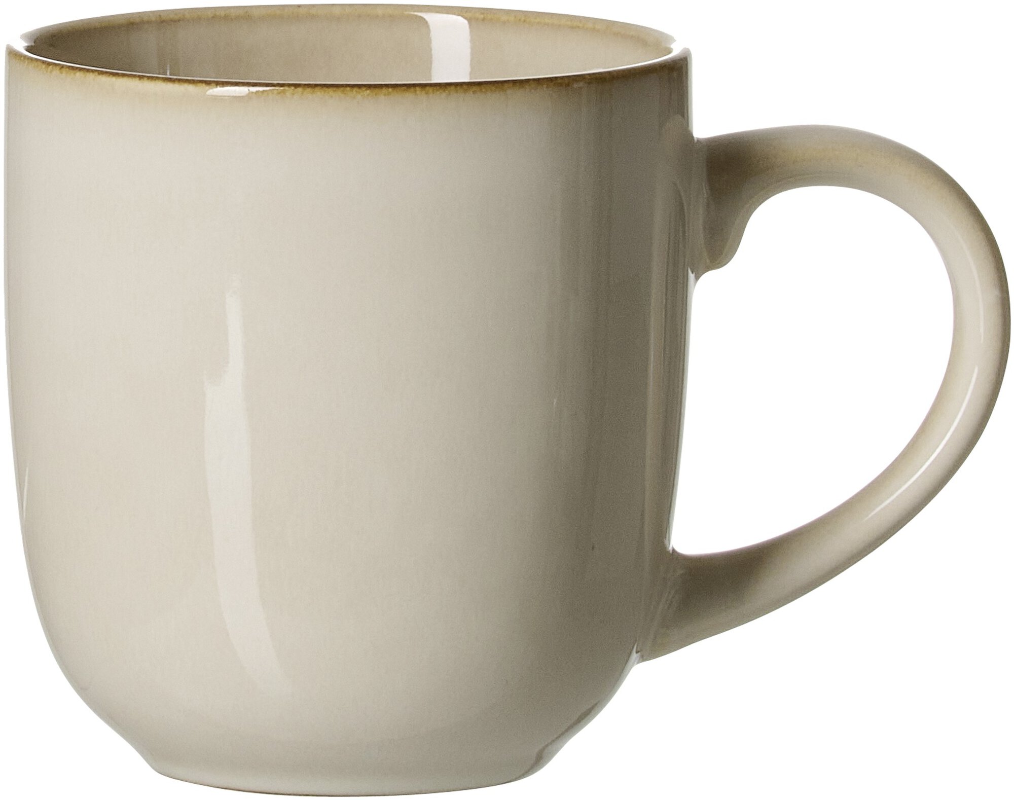 Ritzenhoff & Breker Henkelbecher OLIVIA 410ml aus Steingut beige