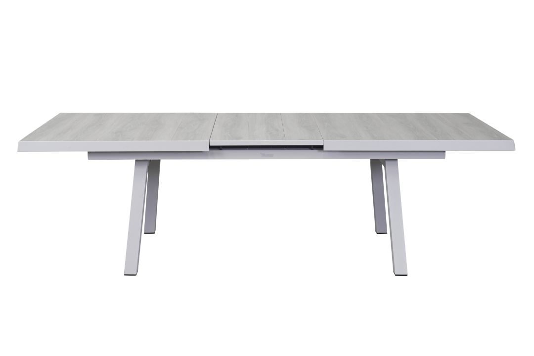 L.C. Wholesaler Ausziehtisch KERAMO ca. 200(260)x100cm mit Platte in Keramik easy grey