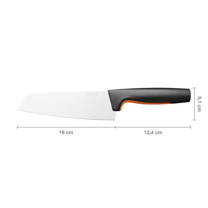 Fiskars Santoku-Messer FUNCTIONAL FORM 35cm in Farbe Black/Orange