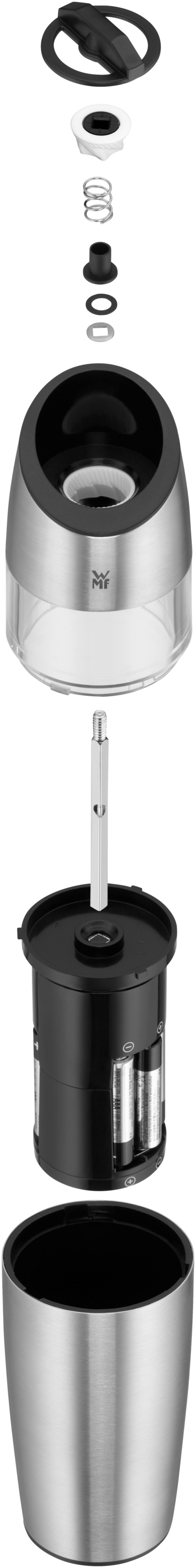 WMF Elektrische Mühle in gebürstetem Edelstahl