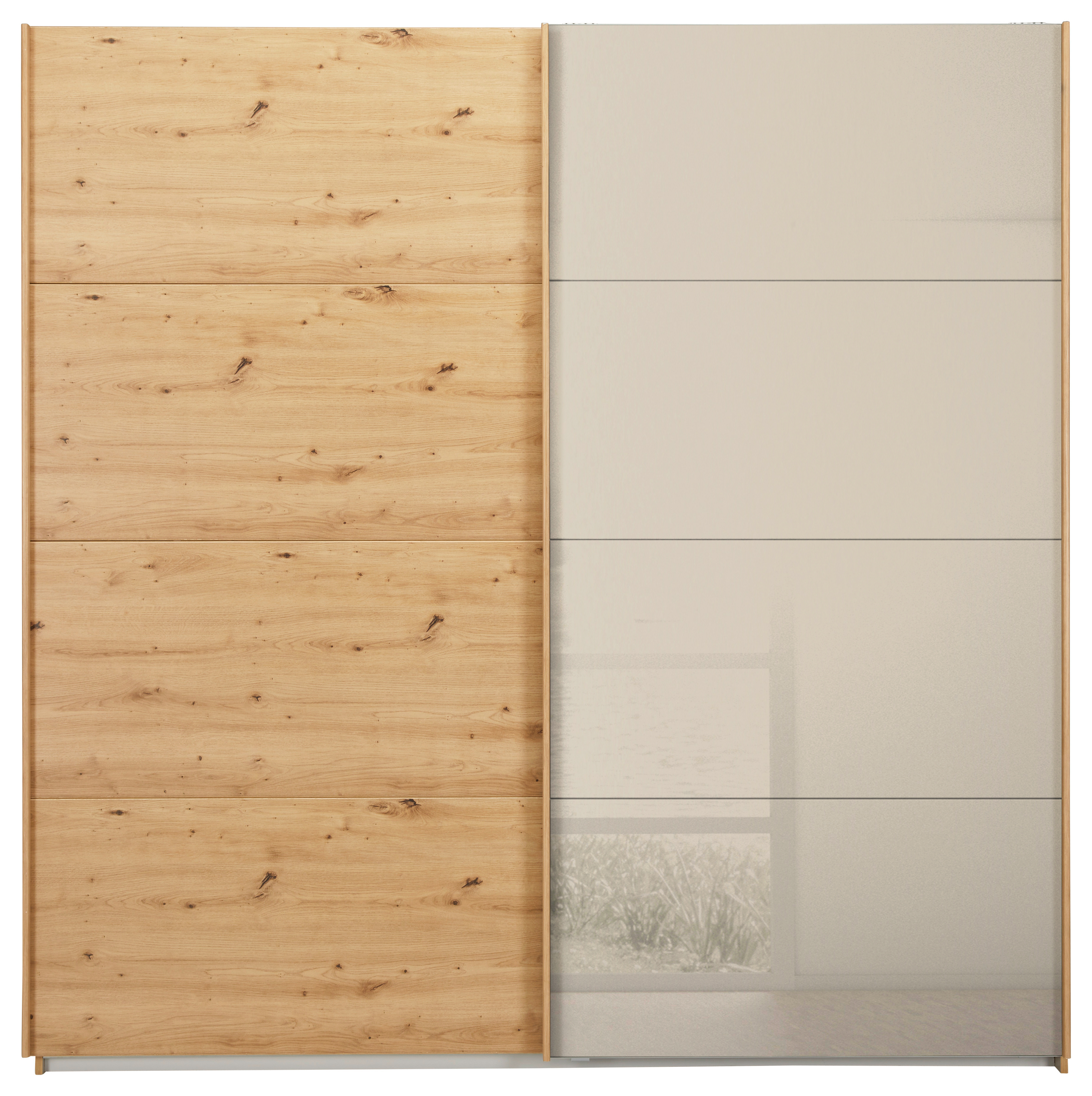 Schwebetürenschrank 2-trg. in Farbe Artisan Eiche Schwebetürenschrank