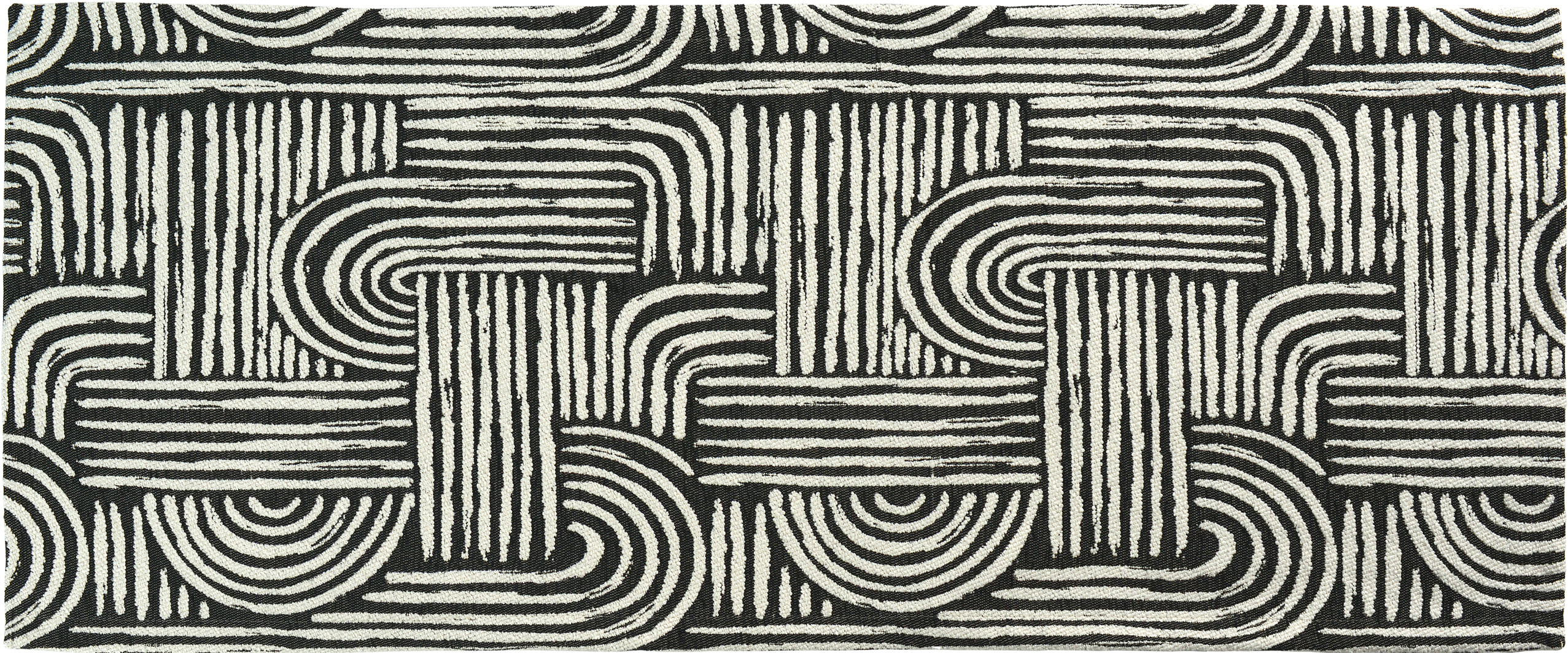 Sander Tischläufer ARCUS ca. 40x100cm in Farbe black Sander Tischläufer ARCUS ca. 40x100cm in Farbe black, Teppich, Fußmatte, Muster, SchwarzWeiß, Struktur