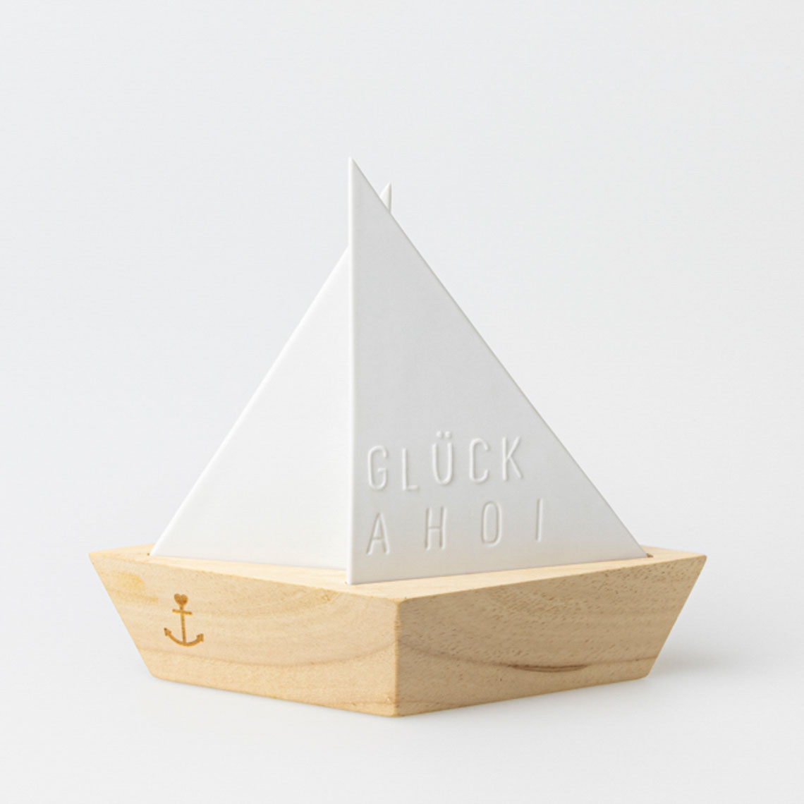 Räder Lichtschiff Meeresrauschen in Farbe weiß, Schiff, Segelboot, Holz, Deko, Geschenk