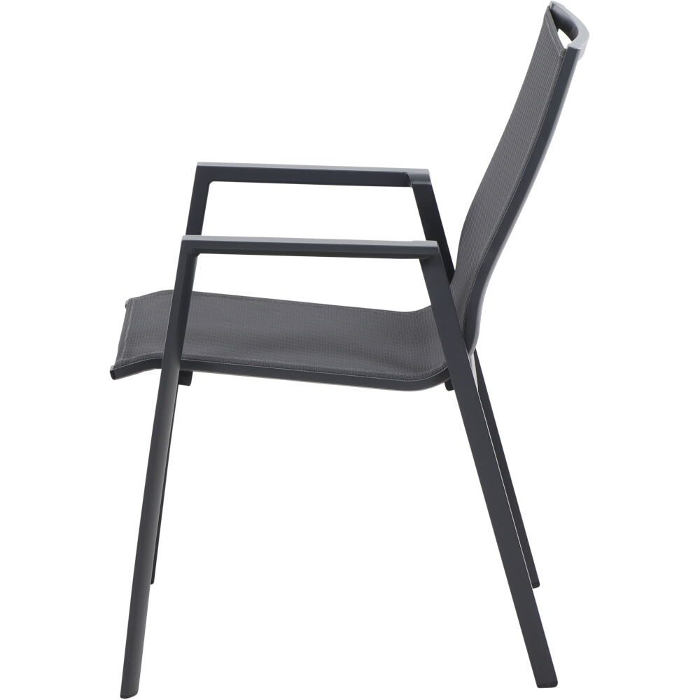 Stapelsessel RENO mit Ranotex-Gewebe in grau, Moebel, Stuhl