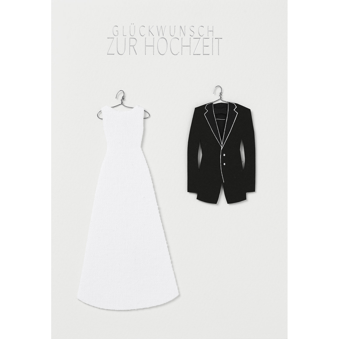 Kleiderkarte Glückwunsch zur Hochzeit, hochzeit, brautkleid, anzug, papiertapete, papierrequisiten