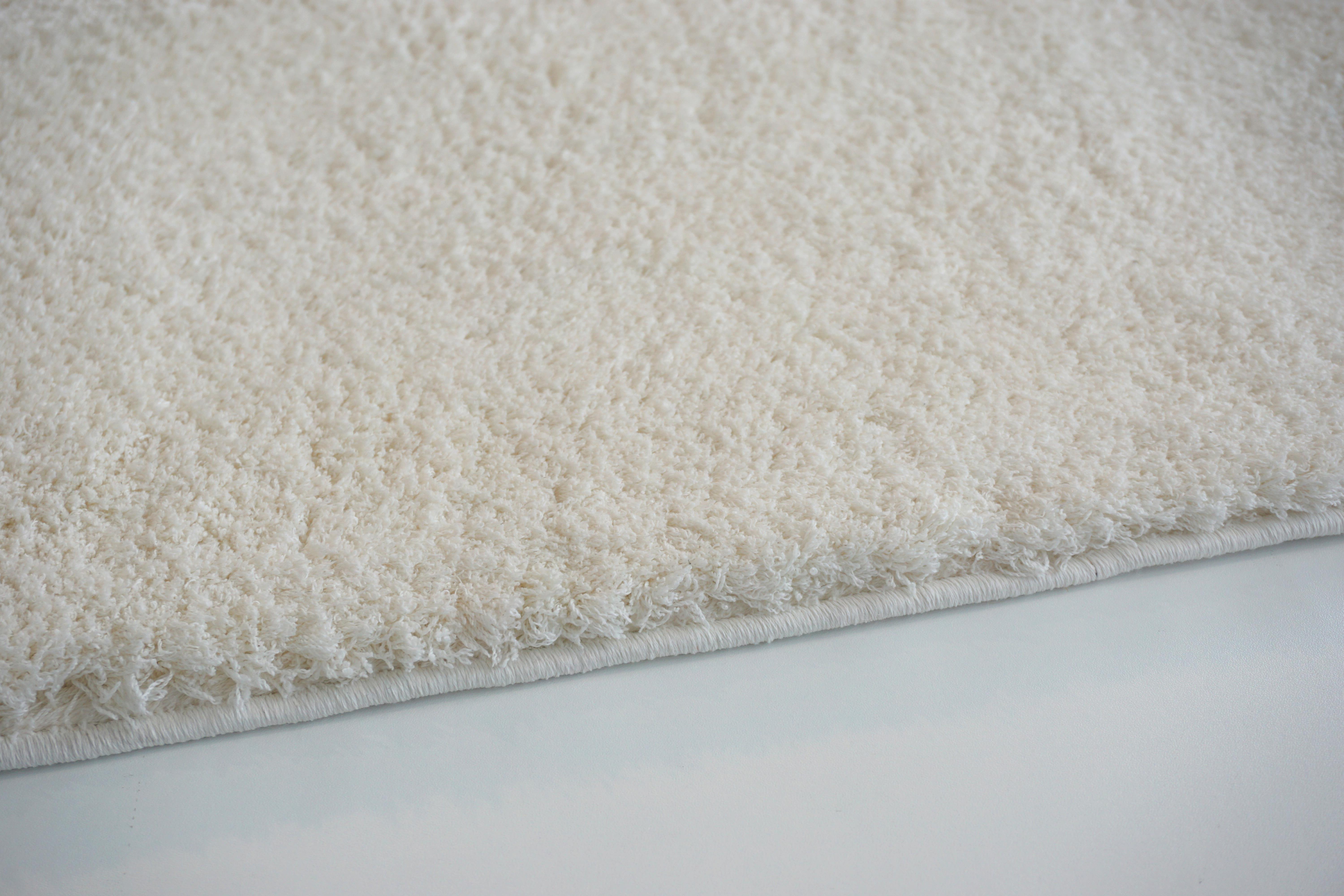 Golze & Söhne Teppich Salerno ca. 80x150cm in Farbe Weiß , Teppich, Shag-Teppich, Küche, creme, hochflor