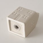 Boltze Streuer Homa, 2 tlg. 7cm HOMA in Porzellan beige