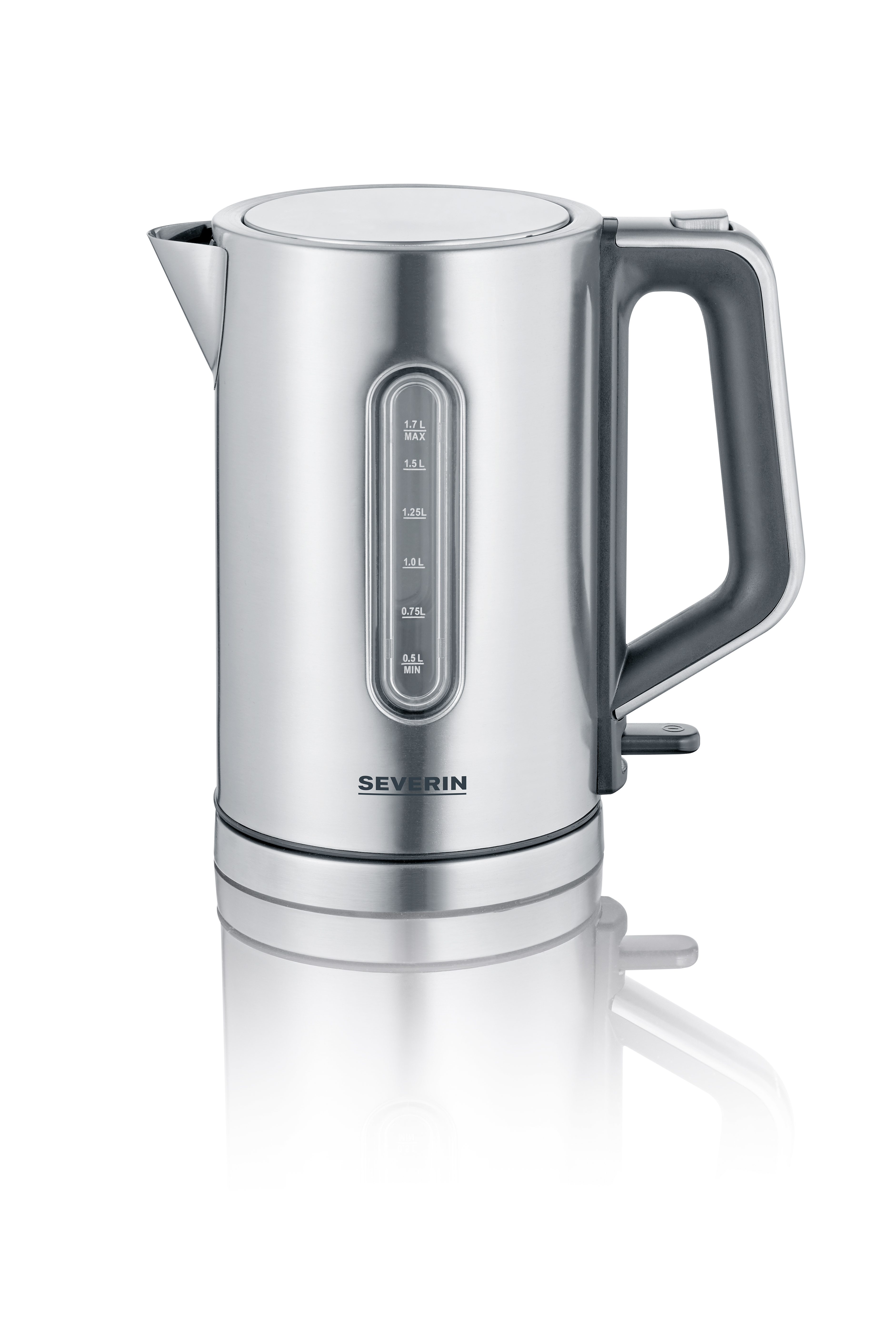Severin Wasserkocher WK 3402 1,7 Liter in Ederstahl gebürstet/schwarz