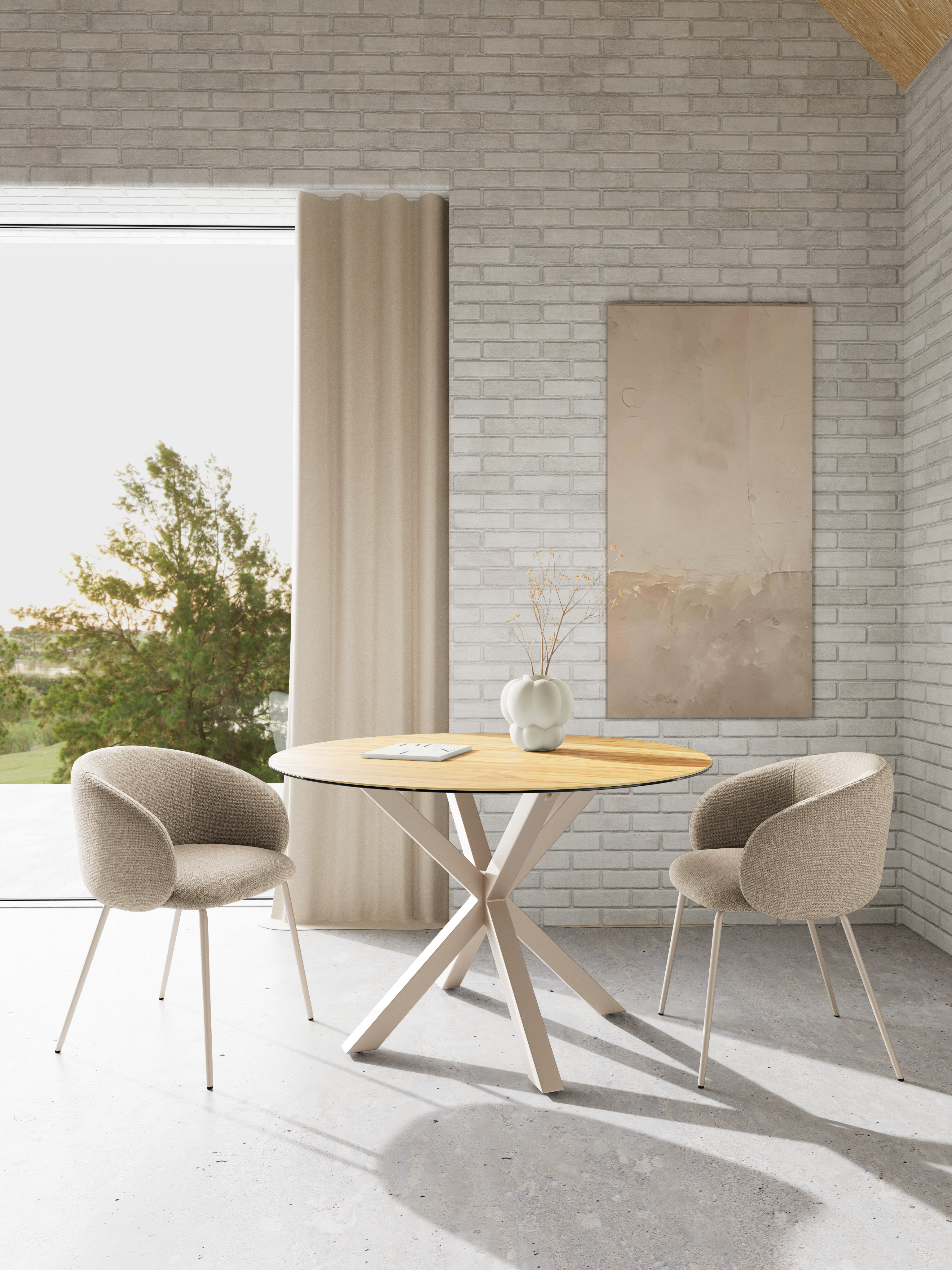 Esstisch HEAVEN in Platte Keramik Wildeiche