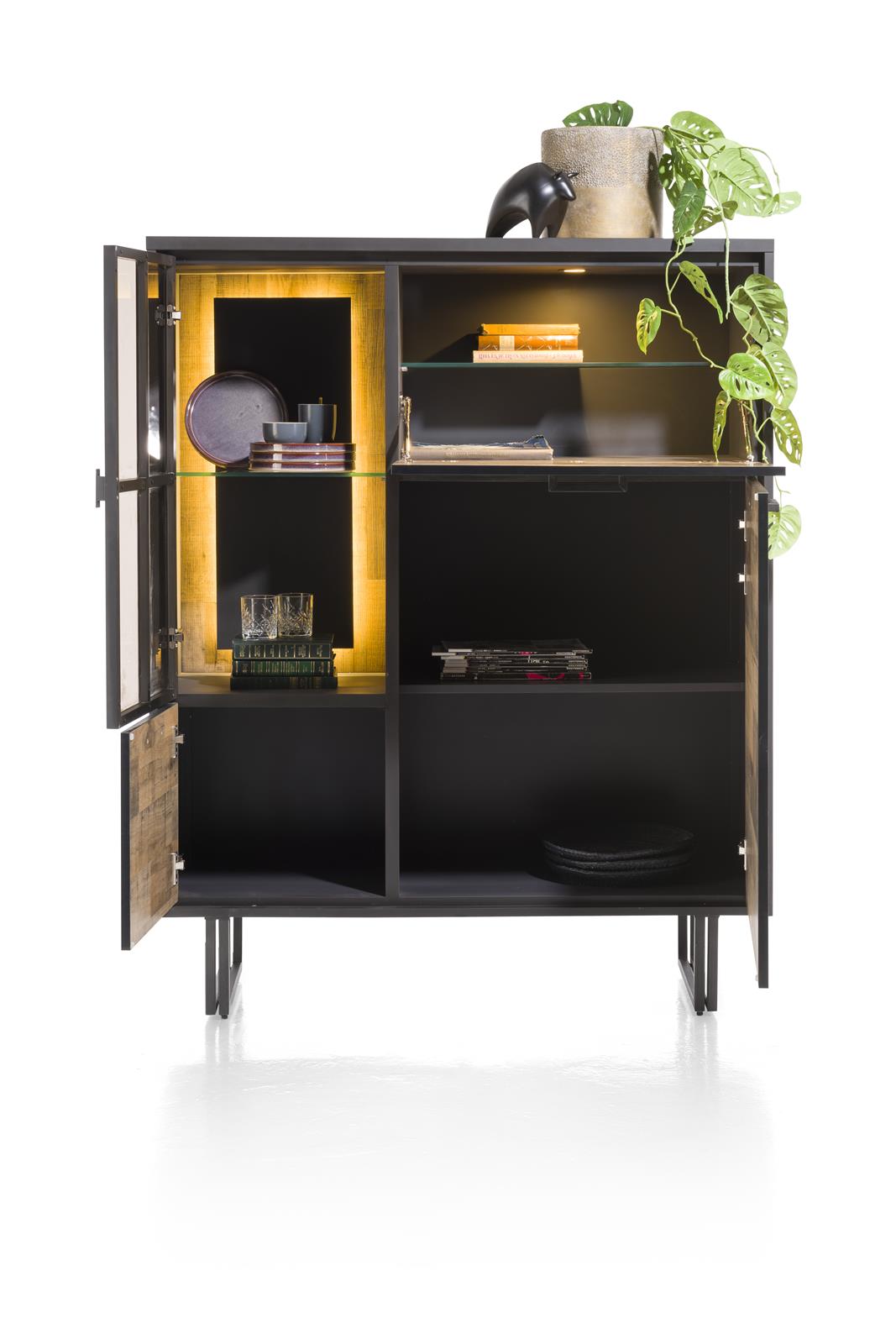 Henders & Hazel Highboard Avalon in Driftwood/Melamin