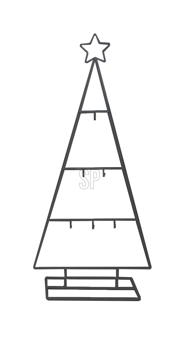 Weihnachtsbaum Metall 28x60 cm