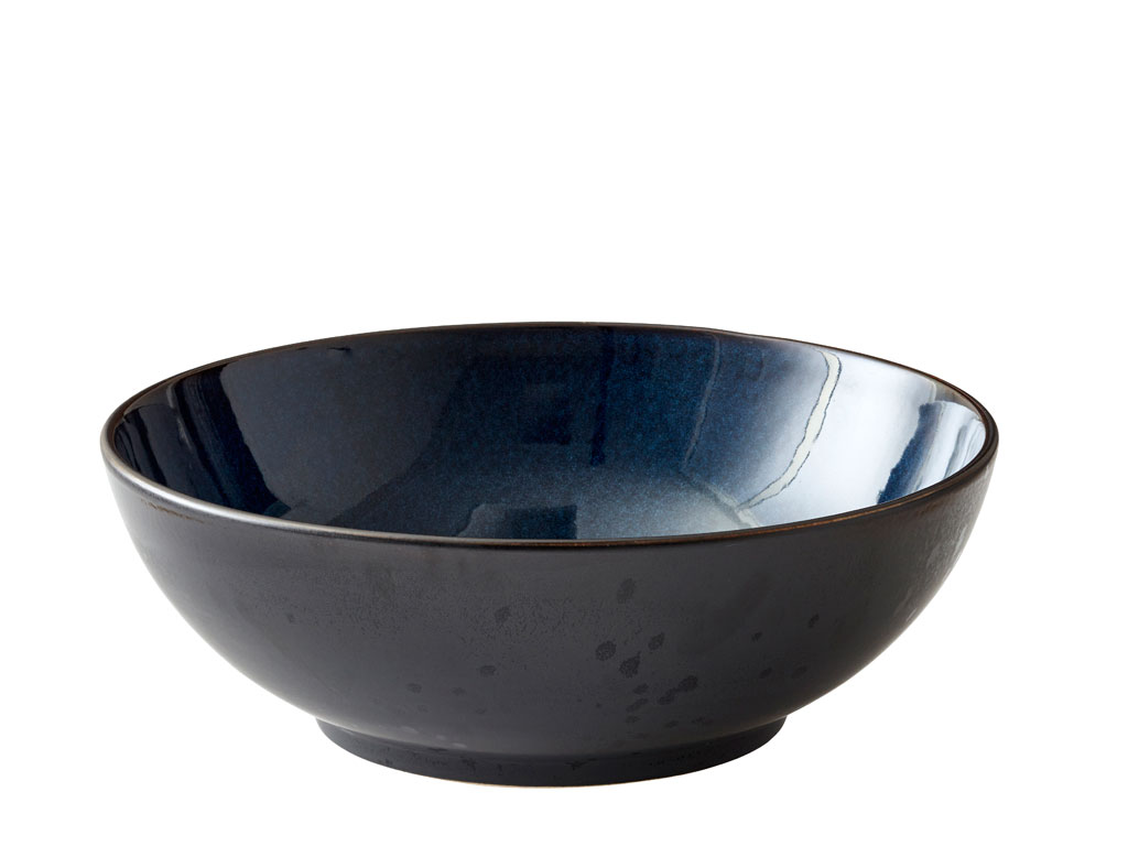 BITZ Salatschüssel 30 cm in Farbe schwarz/dunkelblau