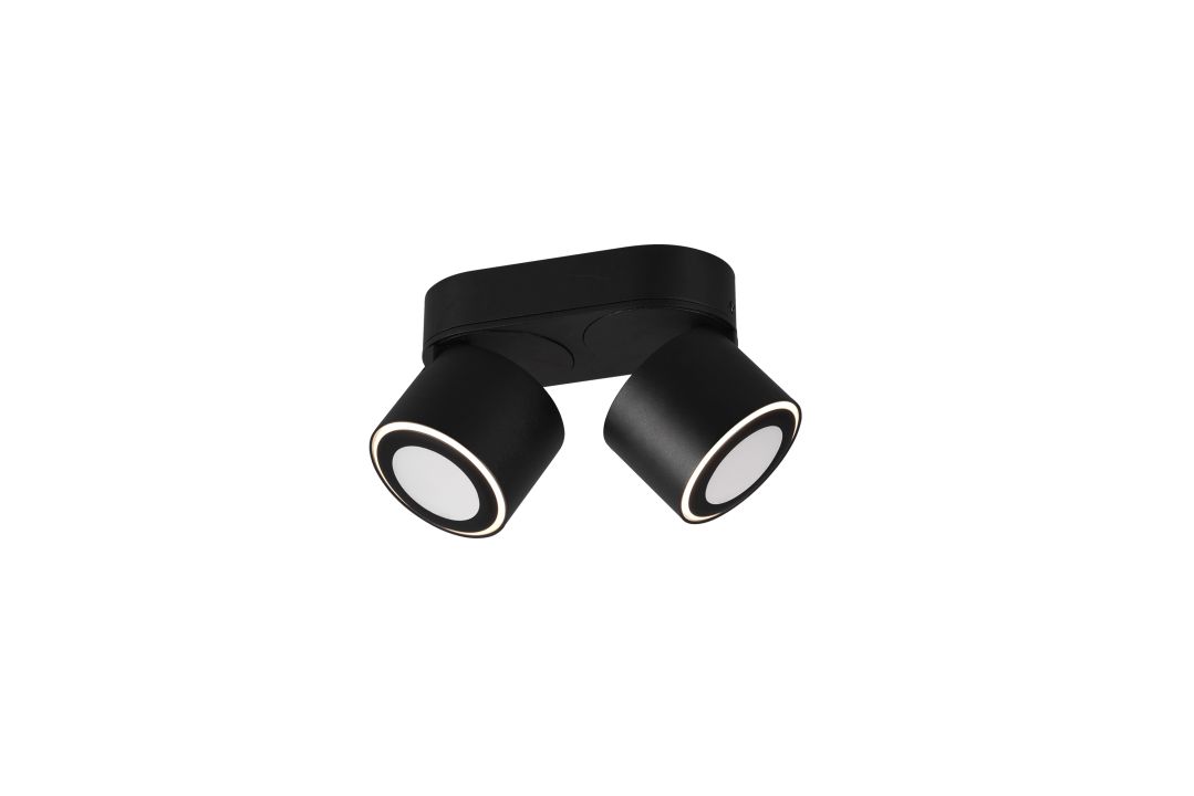 Trio LED-Deckenleuchte TAURUS in schwarz matt
