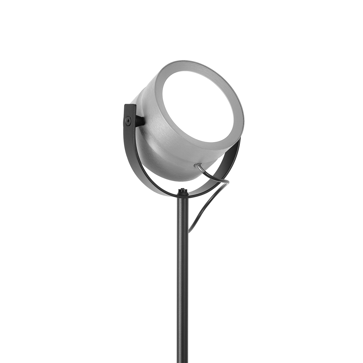 B-Leuchten LED-Stehleuchte Durchmesser ca. 24cm, Höhe ca. 155cm in Alu eloxiert, Beleuchtung, Spotlight