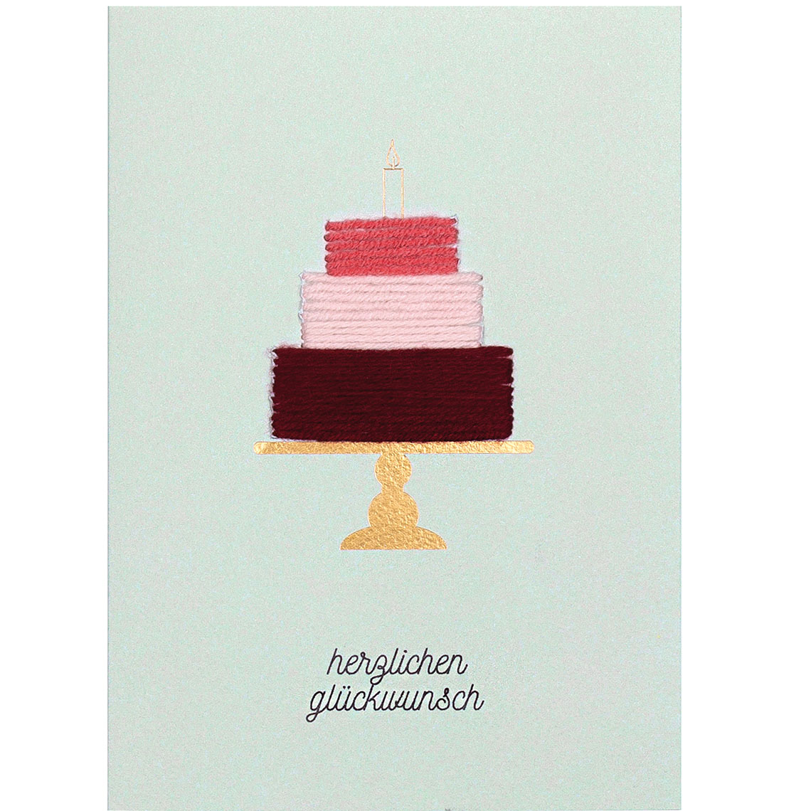 Tortenkarte Herzlichen Glückwunsch, kuchen, torte, stapeltorte, cake, goldener fuß