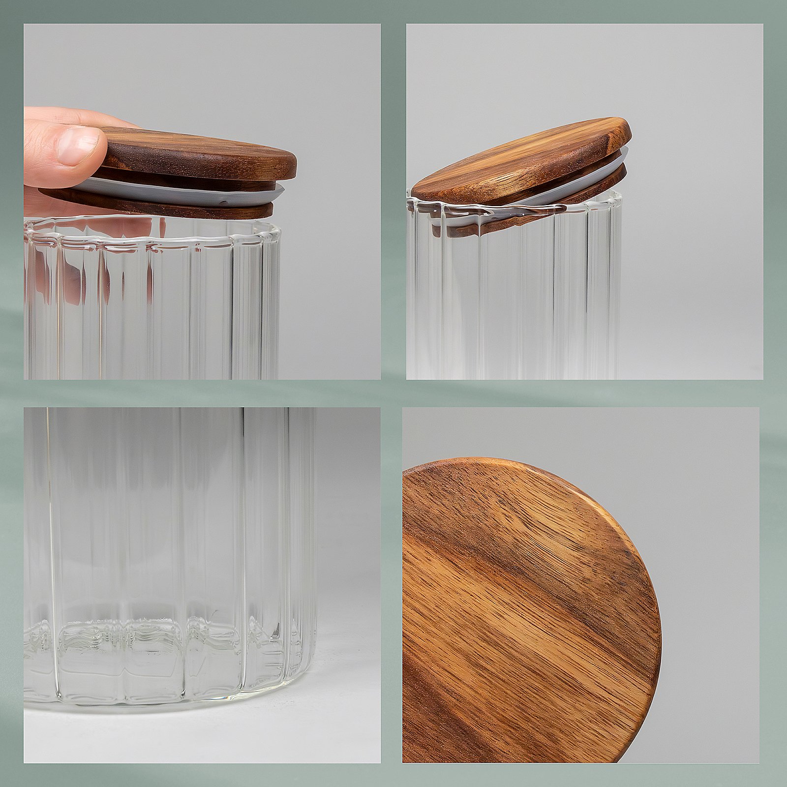 Kela Vorratsdose Dorothea 0,9L DOROTHEA in transparent Kela Vorratsdose Dorothea 0,9L DOROTHEA in transparent, Krug, Holz