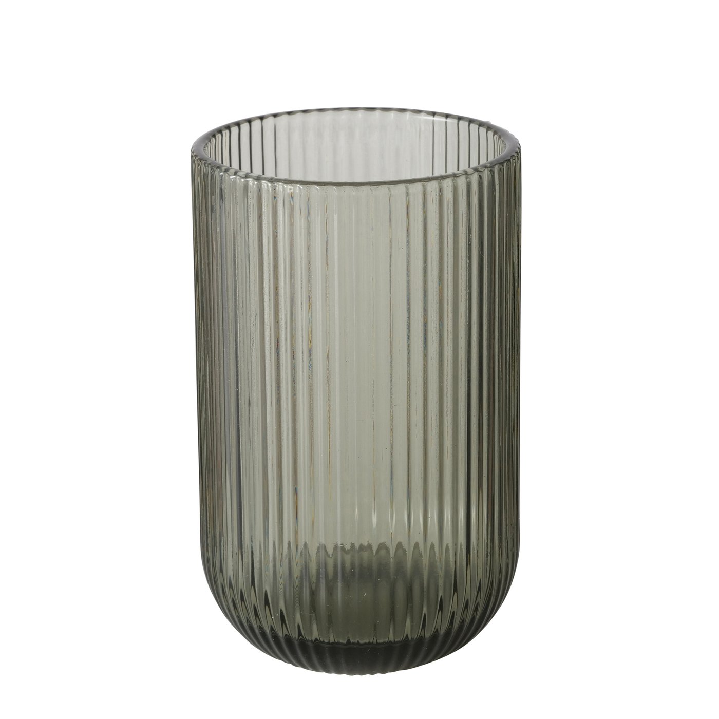 Boltze Trinkglas Rigano in Farbe Glas durchgefärbt dunkelgrau