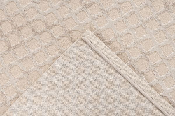 Webteppich CALAIS ca. 160x230cm in Farbe beige, Handtuch, Bodentuch, Textur, Gepolstert, Beige