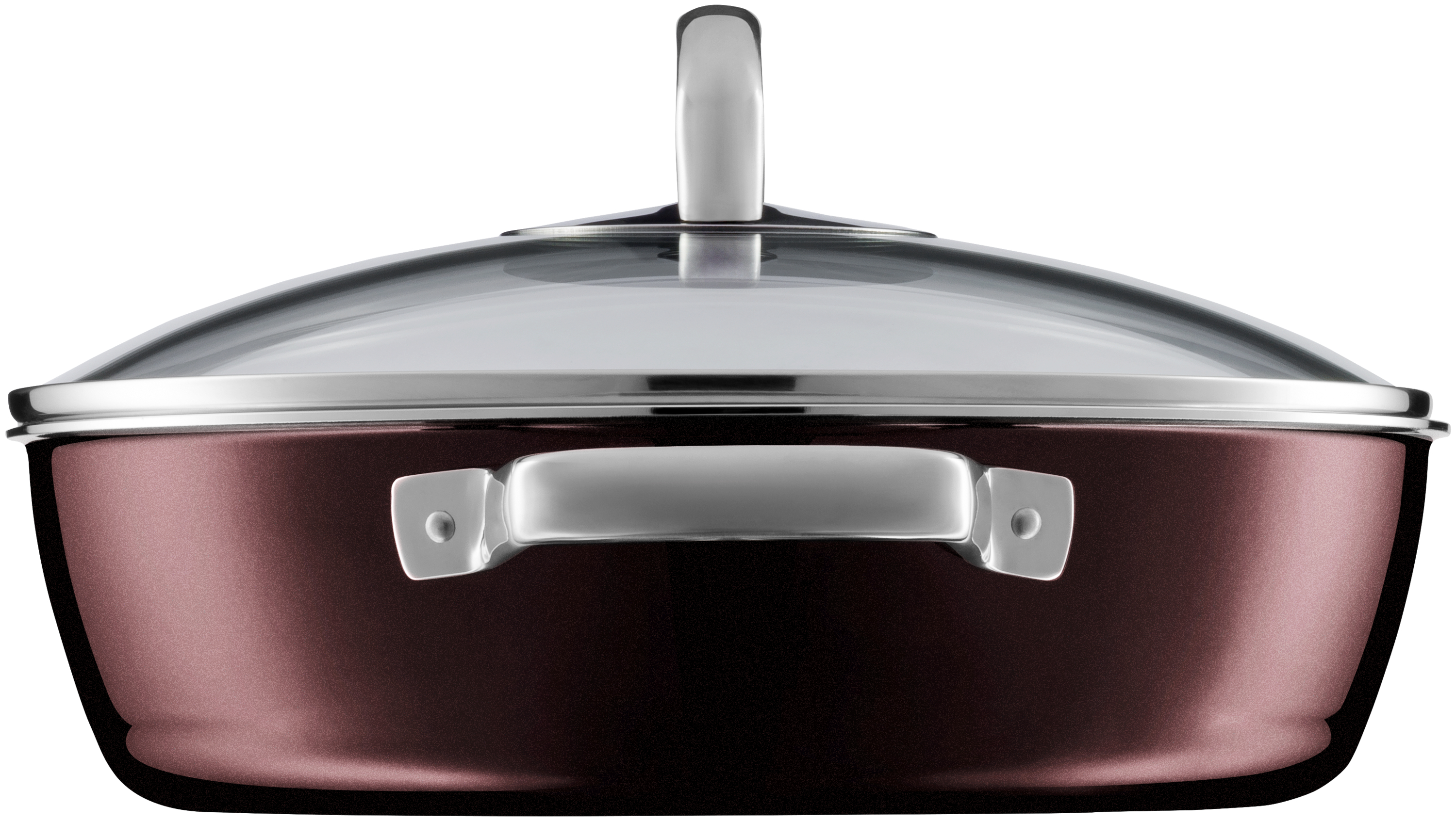 WMF Fusiontec Mineral Schmorpfanne mit in rot