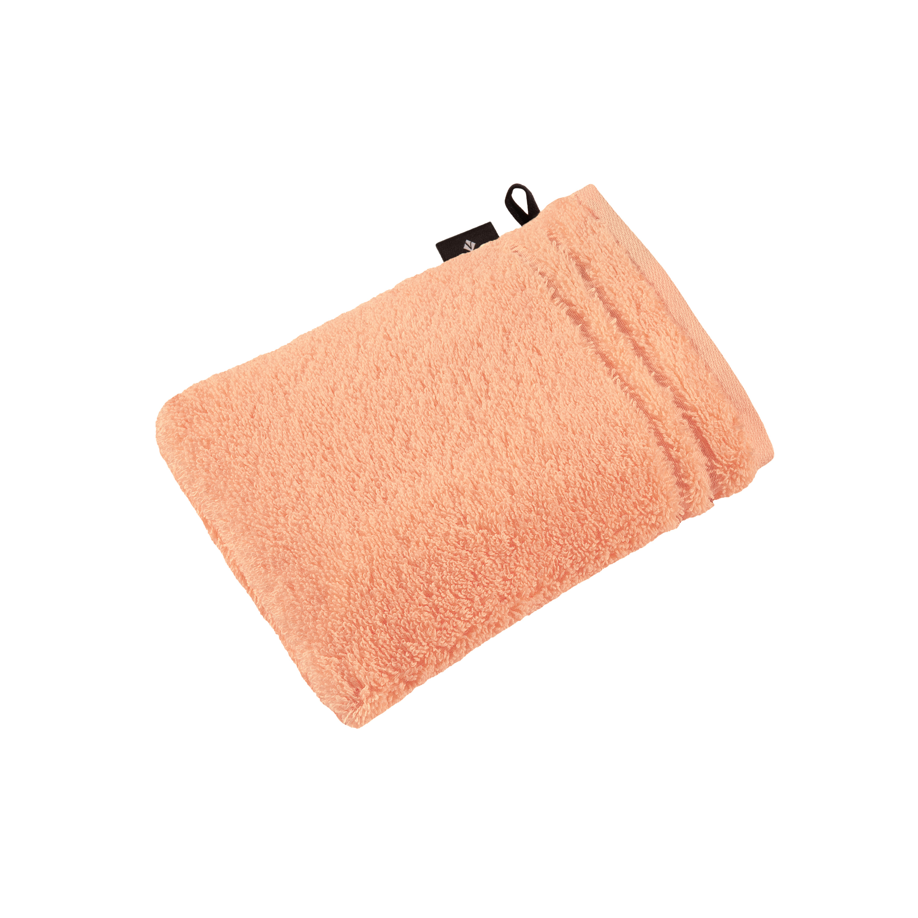 Vossen Waschhandschuh Vienna Style Supersoft ca. 22x16cm in Farbe soft peach, Waschlappen, Frottee, Lachsrosa, Baumwolle, Aufhängeschlaufe