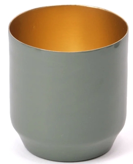 Teelichthalter Danyo in salbei 750, Becher, Tasse, Keramikbecher, Becher aus Keramik, Cup