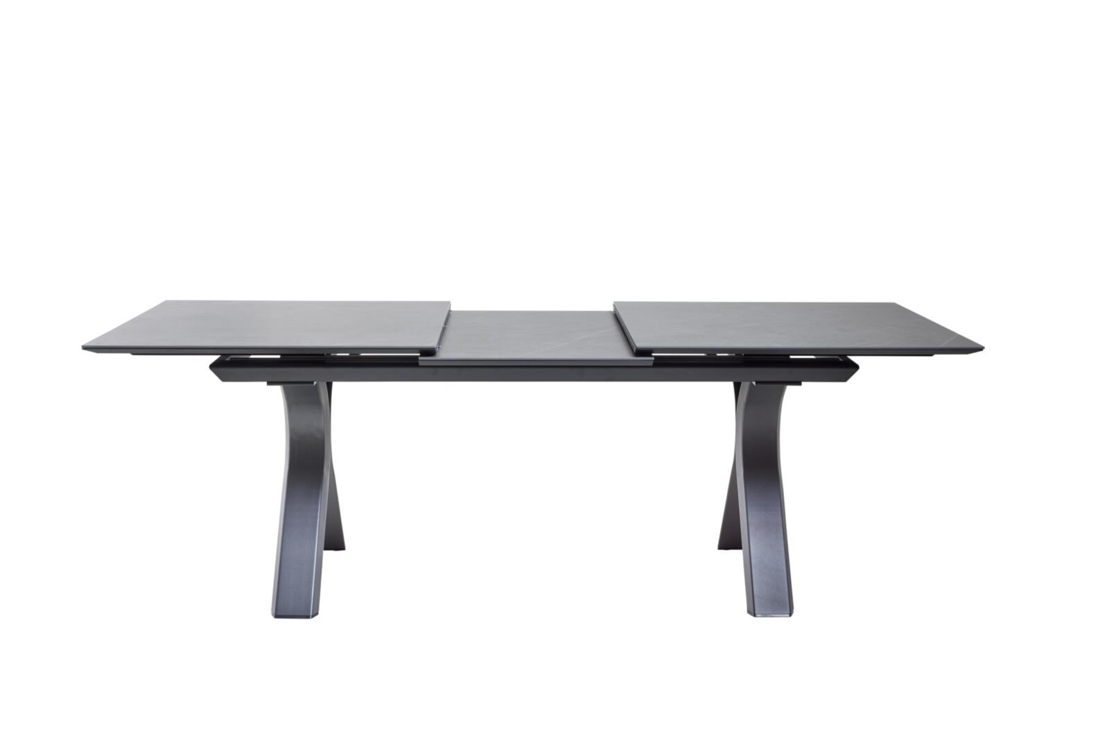 Interliving Ausziehtisch IL7011 180(240)x100 in Pl. Sintered Stone anthrazit