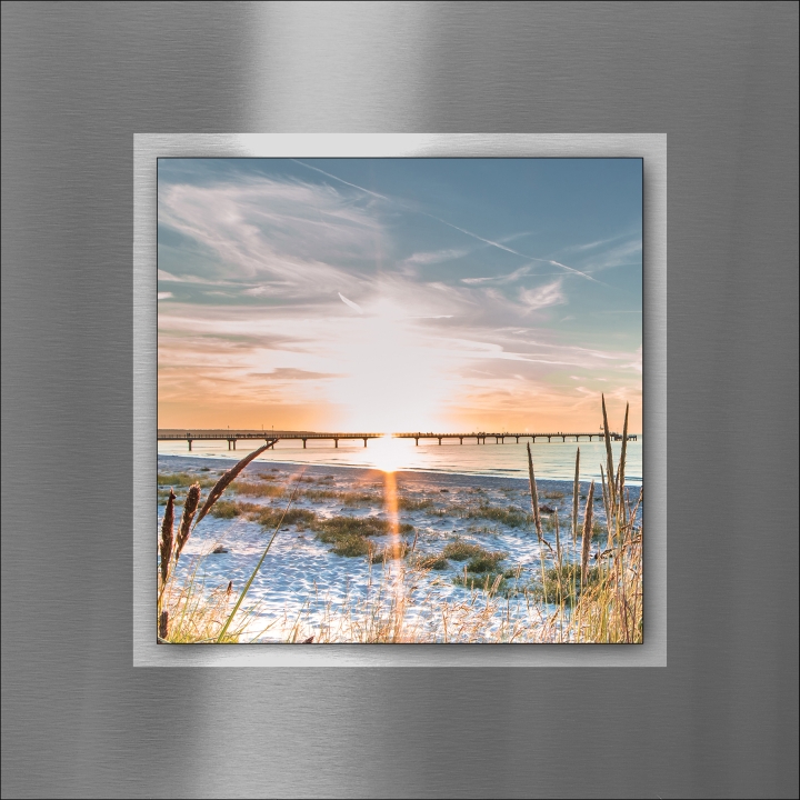 ProArt Double-Alu -Acryl bedruckt mit Aufsatz aus Acryl 50x50cm At The Beach II