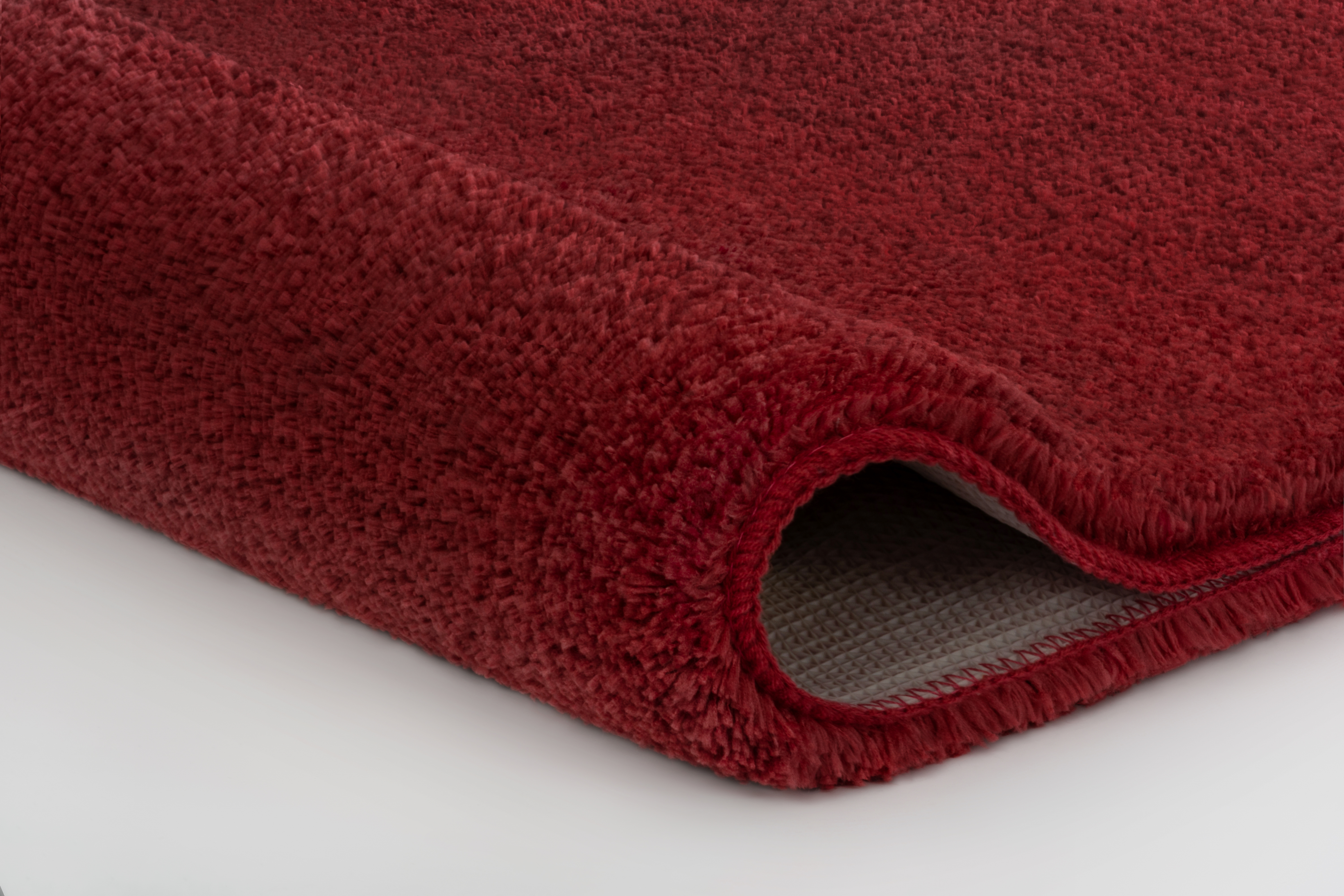 Kleine Wolke Badteppich MEADOW ca. 60x90cm in Farbe Marsala