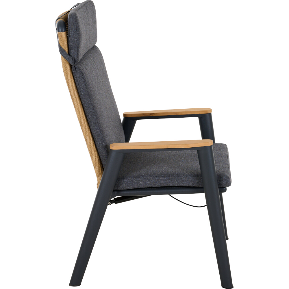 Movesessel ROMA ca.B61 H108 T70 cm in Aluminium matt anthrazit