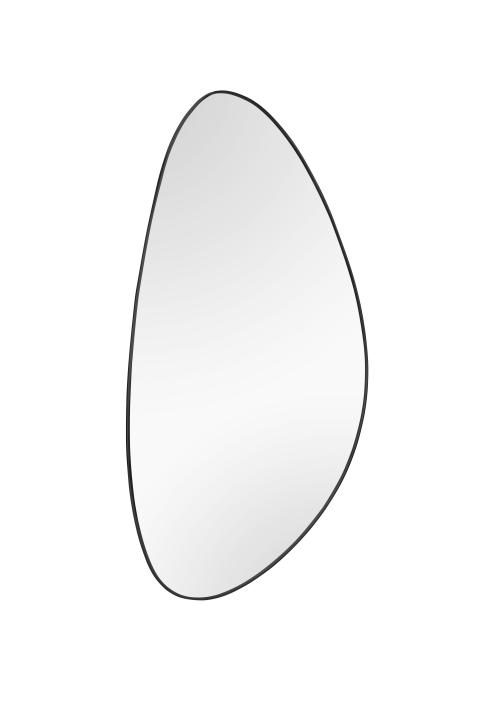 Mirrors & More Spiegel IDA ca. 60x40cm in Farbe Schwarz